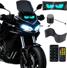 Devil Eye Lights for Motorcycle   7"x3" LED Eyes for Car Windshield 