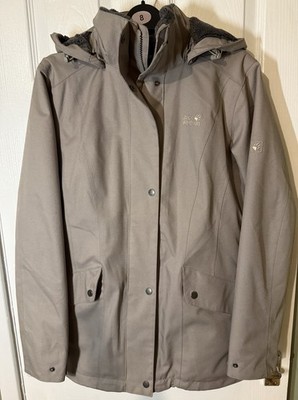 Jack Wolfskin Womens Park Avenue Moon Rock Winter Coat UK 12 Excellent Condition
