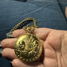 American Sesquicentennial 150th Anniversary Civil War Gold Tone Pocket Watch