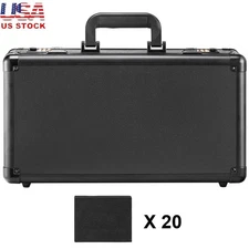 Durable Graded Card Storage Box 120 Cards W/ Combination Lock & Foam Inserts New