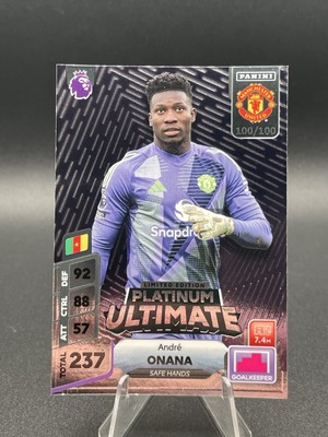 Carte Panini Impeccable Amadou Onana 2023-24 - Auto étoiles Inox - Everton - Collector