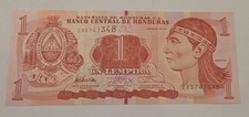 Honduras 1 Lempira 2012 Banknote P-96a - UNC - Serial EX5741348​