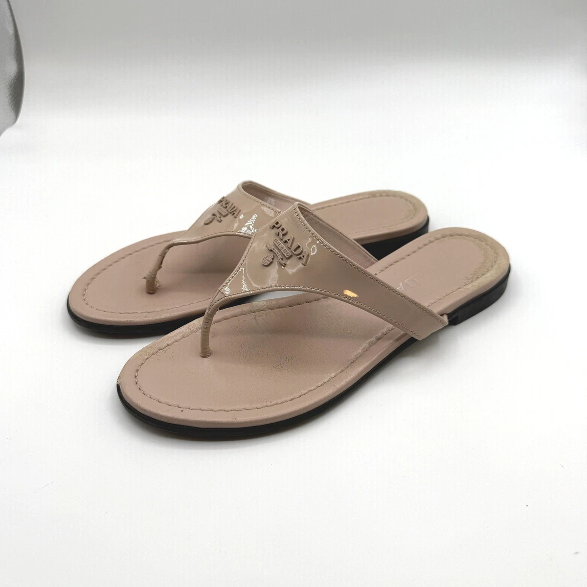 PRADA Flip Flop Low (1-1.9 in) Heel Height Sandals for Women for