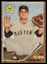 Bob Tillman #368 1962 Topps Boston Red Sox