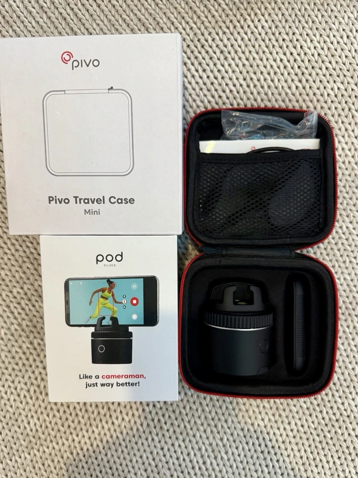 Pivo Pod Starter Pack Plateado + Juego de Trípode Pod + Mando a Distancia + Estuche + Montaje + Trípode Foto 3 de 4