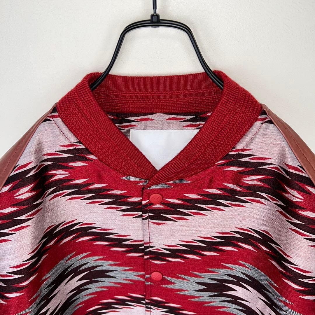 White Mountaineering Native Pattern College Jacke… - image 3