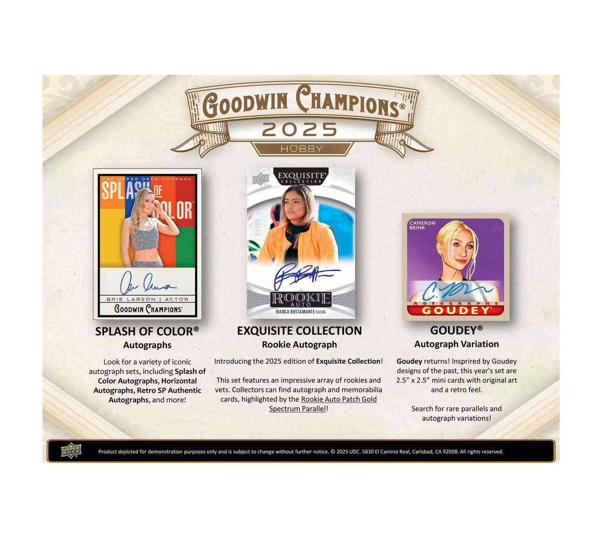2025 Upper Deck Goodwin Champions Hobby Box | eBay