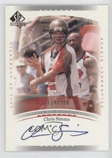 2003 SP Authentic Authentics 179/250 Chris Simms #212 Rookie Auto RC 0l2q