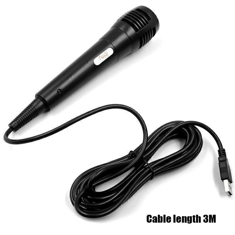 3M Wired USB Karaoke Microphone Gaming Mic For Nintendo Switch PS4 PC - Image 4 of 4