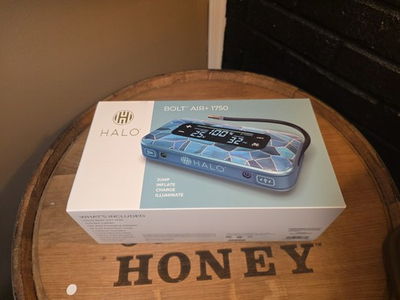 #ad HALO Bolt Air 1750 Portable Car Battery Jump Starter 130 PSI Air Compressor $140.00