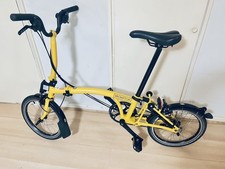 BROMPTON C LINE EXPLORE 6 SPEED FOLDING BIKE 2025 IN BUMBLEBEE YELLOW M Exc Cond