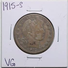 1915-S 50C Barber Liberty Head Half Dollar in VG Condition #2070
