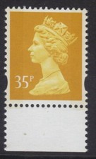 Y1778 UG95 35p Yellow  LITHO QUESTA ~ Unmounted Mint GB Machin