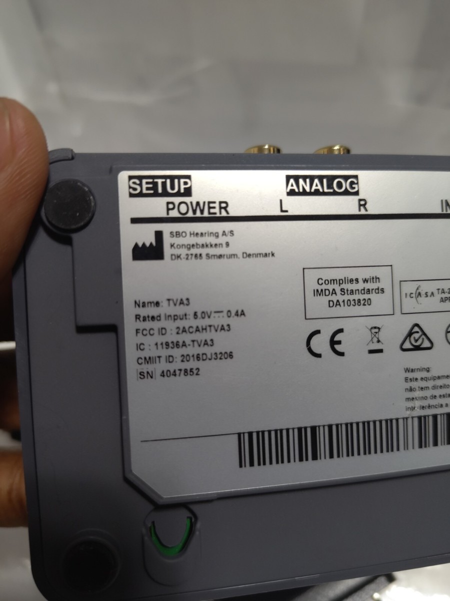 Oticon TVA3 ドルビー デジタル テレビアダプター3.0 Oticon Dolby Digital TV Adapter 3.0/TVA3 for Oticon Opn/More