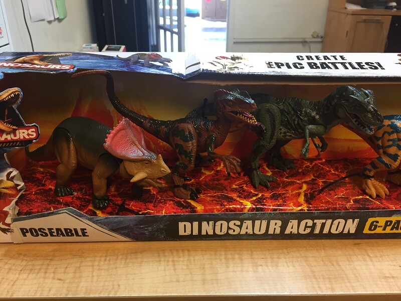 kid galaxy dinosaur action 6 pack