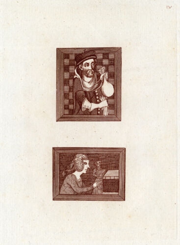 Imprimé antique-GEOFRY DE LUCY-KNIGHT-ANGLETERRE-Strutt-1793 - Photo 1 sur 1