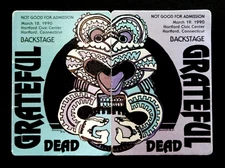 Grateful Dead Backstage Pass Puzzle Tiki Hartford Connecticut 3/18/1990 3/19/90