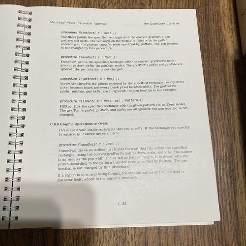MacIntosh Pascal Technical Appendix 1984 Apple M1507 - Picture 10 of 11