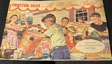 Vintage Proctor-Silex Ice Cream Time! Recipe Book Advertisement  5x8” Apprx