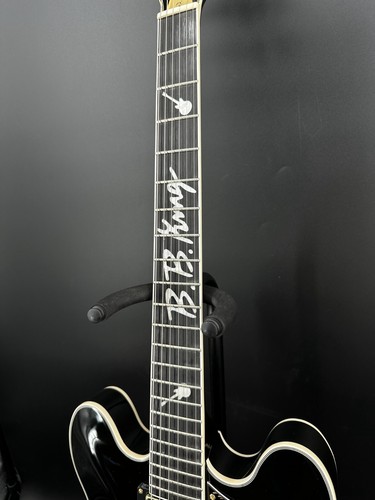 AUF LAGER BB King Jazz schwarz E-Gitarre HH Tonabnehmer vergoldete Hardware - Bild 11 von 14