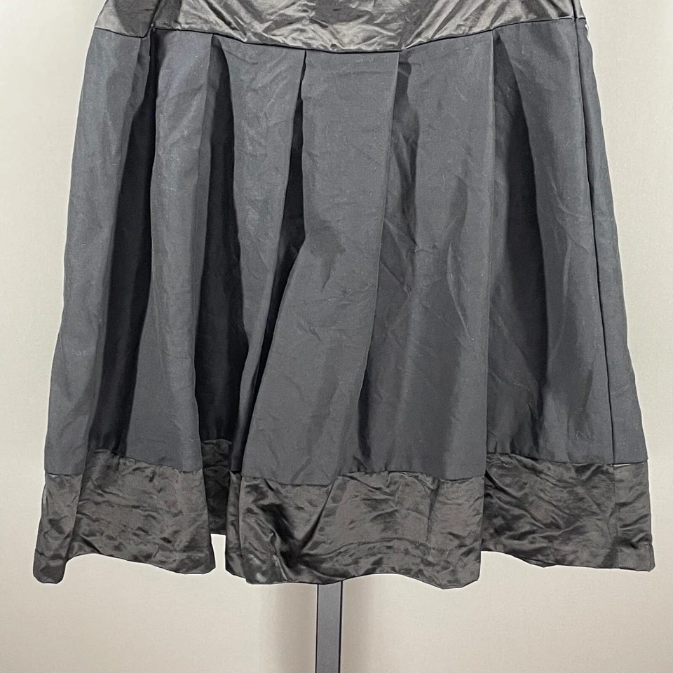 Falda Trina Turk Mujer 6 Negro Diseñador Clásico Circular Patinador Foto 3 de 4