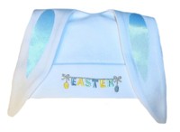 Baby Boy White Bunny Hat Blue Ears 7 Preemie, Newborn & Toddlers To 24 Months Baby Boy White Bunny Hat Blue Ears 7 Preemie, Newborn & Toddlers To 24 Months