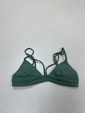 Womens Strappy green Bikini Top size Large 292