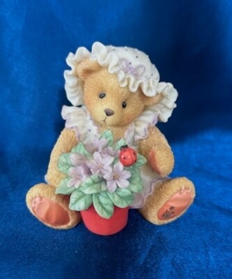 Vintage Cherished Teddies VIOLET Figurine #156280 | eBay
