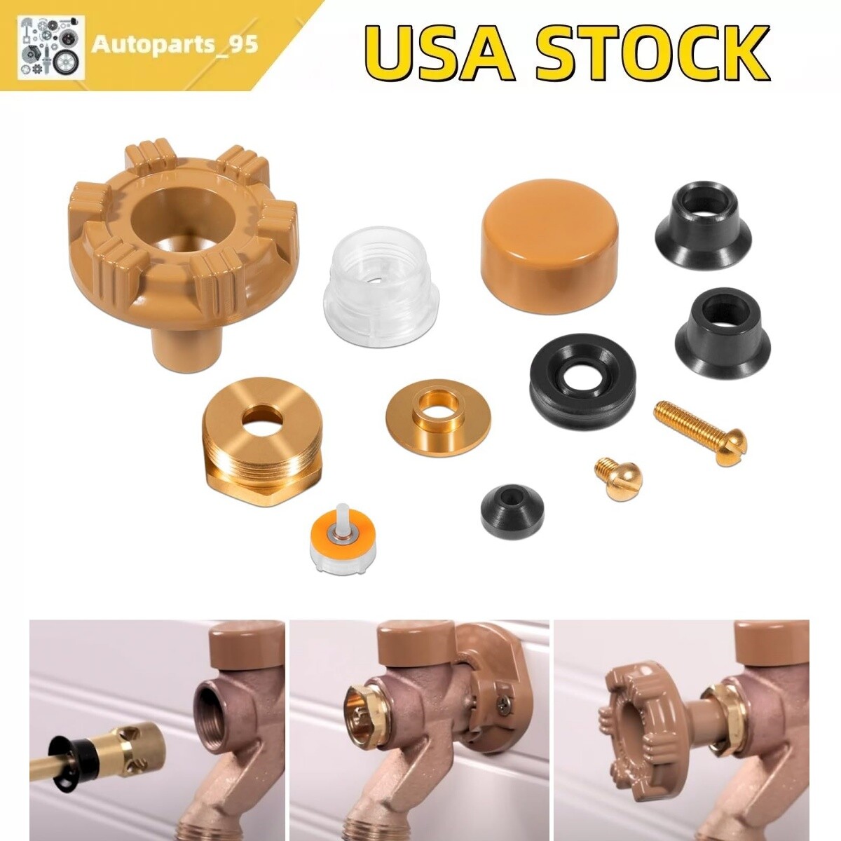 for Woodford Model 17 Outdoor Faucet RK-17MH Repair Kit Metal Handle Repair Kit