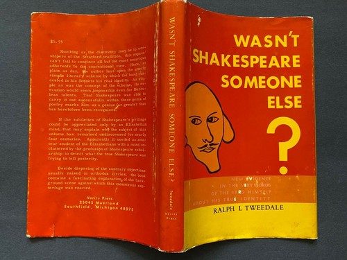 Wasn't Shakespeare Someone Else?, by Ralph L. Tweedale - 1971 - HC Book DJ - Picture 2 of 12