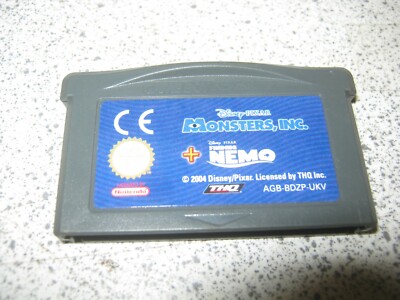 MONSTERS INC & FIND NEMO. GAMEBOY ADVANCE 