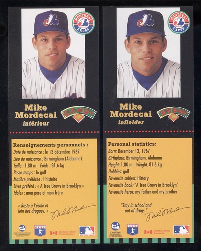 TORONTO BLUE JAYS & MONTREAL EXPOS 1995-2002 BOOKMARK HIT THE BOOKS SEE LIST - Picture 29 of 57