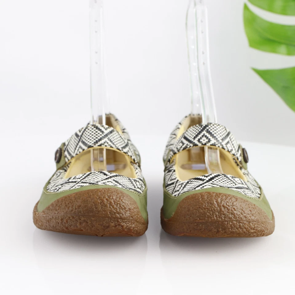 Zapato Keen Harvest Mary Jane para mujer talla 6,5 cuero verde sin cordones plano cómodo Foto 2 de 4