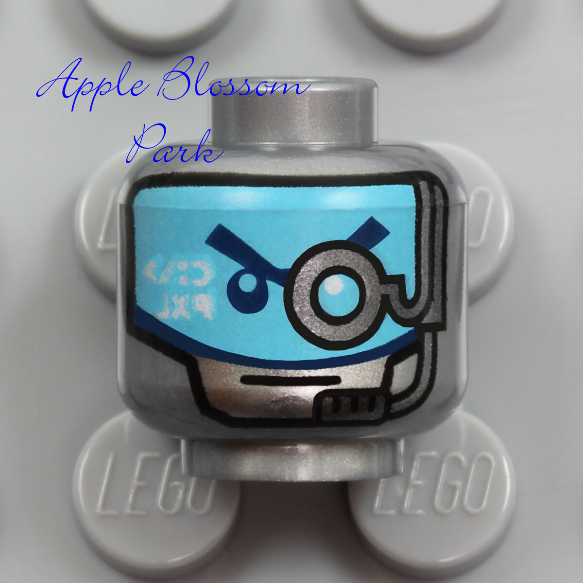 NEW Lego ROBOT ZANE MINIFIG HEAD Ninjago Ninja Cyborg Silver NEW Lego ROBOT ZANE MINIFIG HEAD Ninjago Ninja Cyborg Silver
