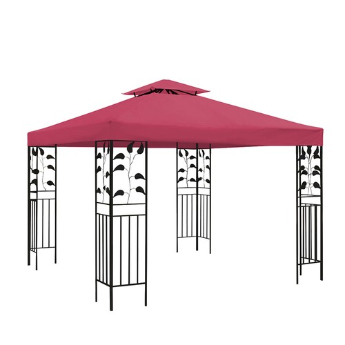 10'x10' Waterproof Gazebo 2 Tier Top Replacement Canopy UV Sunshade Patio Cover - Picture 16 of 16