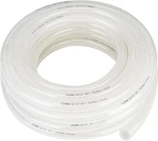 Clear PVC Tubing 3/4'', 25ft , High Pressure Tubing Heavy Duty Braided Reinforce