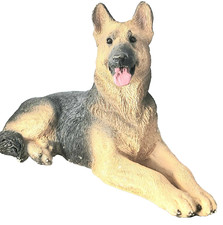 Sandicast Heavy Handcast German Shepard Dog Figurine Made in USA Handpainted