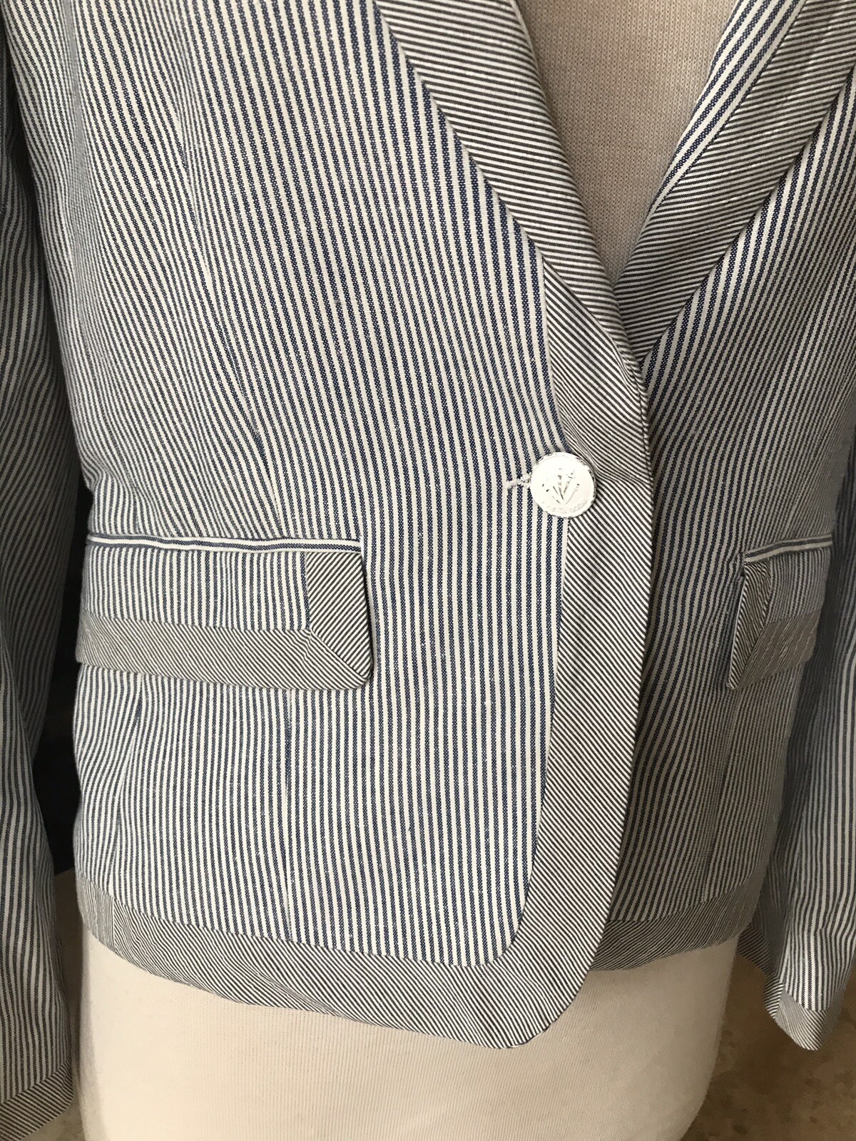 RAG and Bone  Striped  Fitted Jacket  (S  ) - image 8