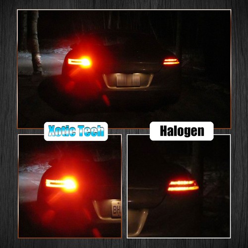 7506 1156 LED Flash Strobe Brake Stop Light Bulbs for Audi BMW VW Mercedes RED - Picture 6 of 16