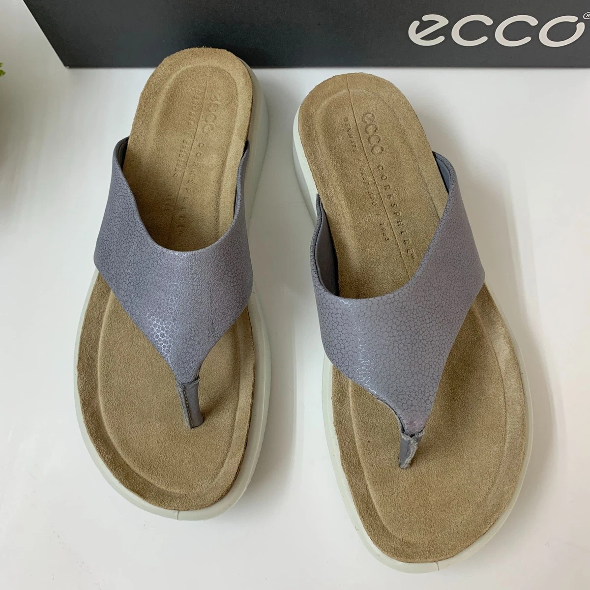 Ecco corksphere sandal w thong sale