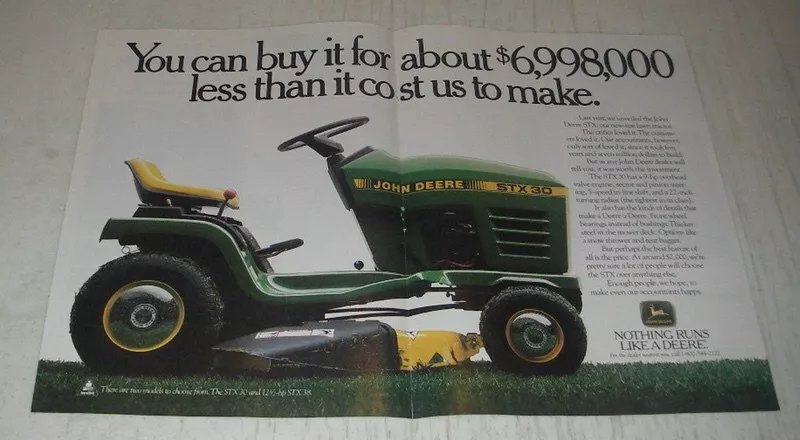 John deere stx30 price sales