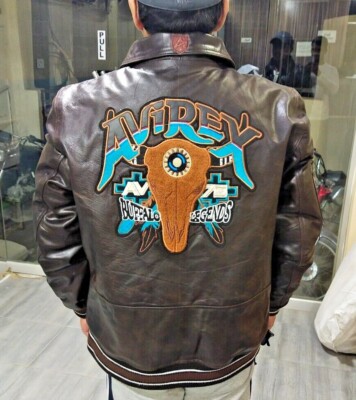 Avirex leather jacket brown A2 buffalo legends jacket in Avirex leather jacket brown A2 buffalo legends jacket in