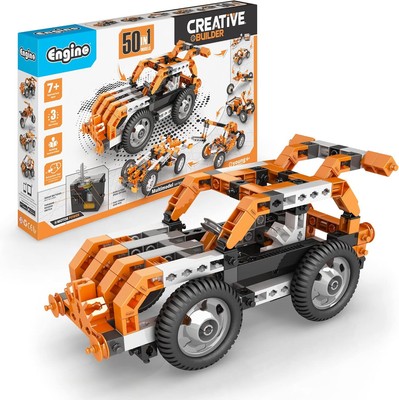 Engino Building Set, Space Theme, 158 Pieces, Motorized Models, STEM Toys... 