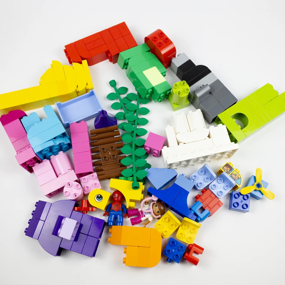 乐高 Duplo 批量 130 件以上 红色 橙色 黄色 绿色 蓝色 紫色 粉红色 + 阅读 — 第 2/4 张图片