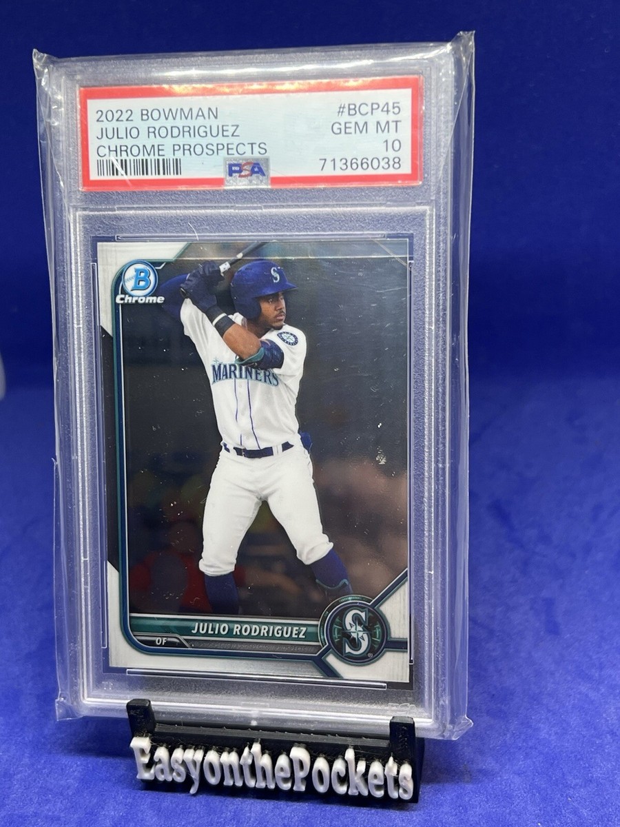 その他 bowman Julio Rodriguez psa10 chrome PSA 10 Gem Mint 2022 Bowman Chrome Prospects Julio Rodriguez Card