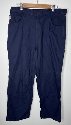 Carhartt FR Pants Mens 38x30 Navy Blue Cat 2 Jeans Denim Lot Of 2