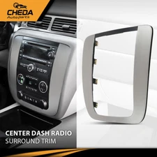 Fit For 2007-2013 Chevy GMC Center Dash Radio Surround Bezel Dash Trim Panel