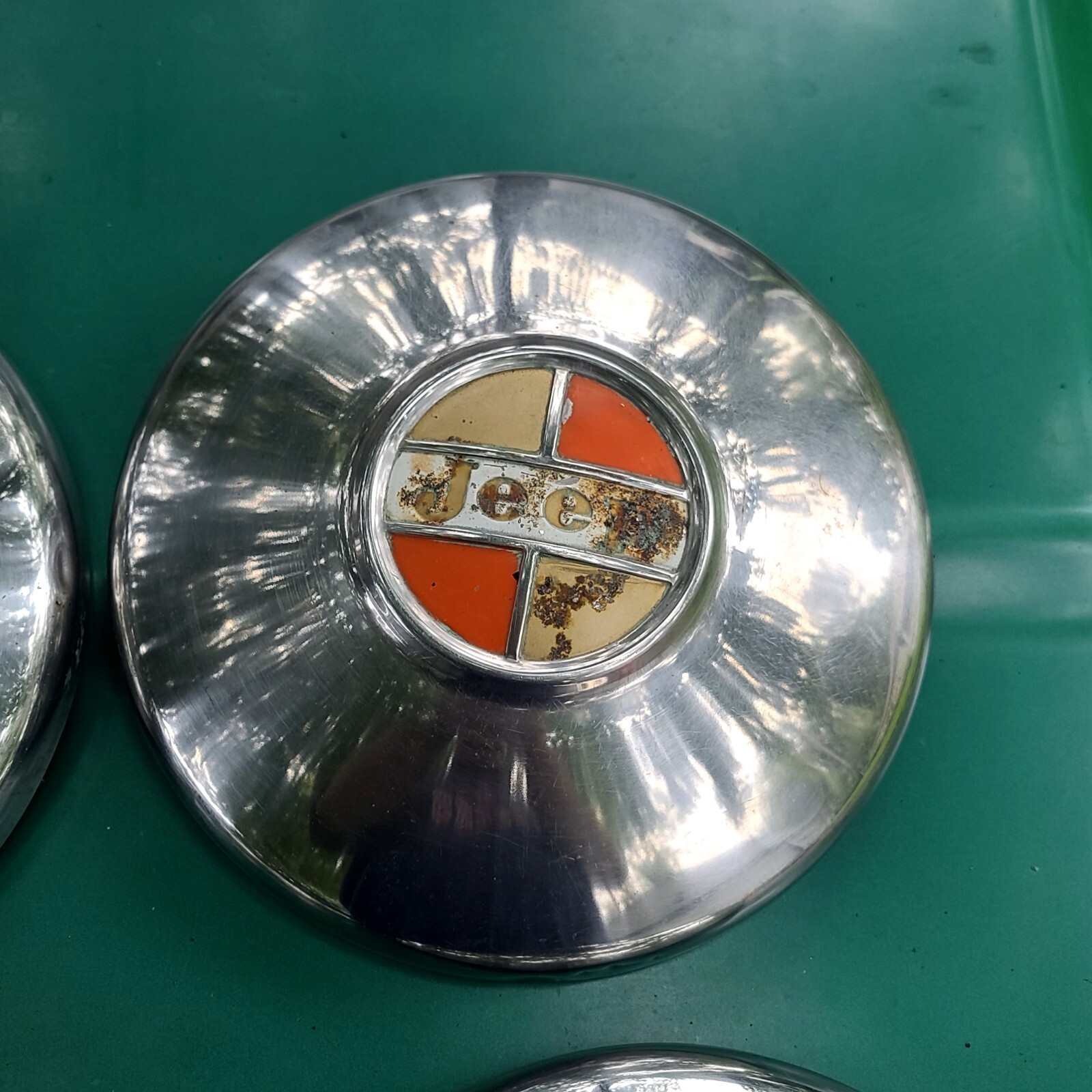 VINTAGE 196371 JEEP CJ Gladiator WAGONEER JEEPSTER DOG DISH POVERTY HUBCAPS eBay