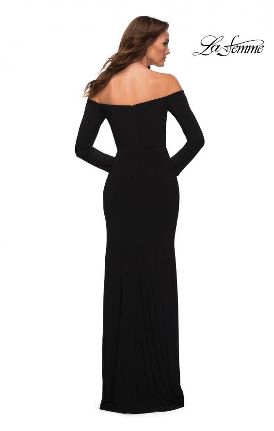 La Femme Formal Dress Womens 4 Off Shoulder Long Sleeve Prom 29377
