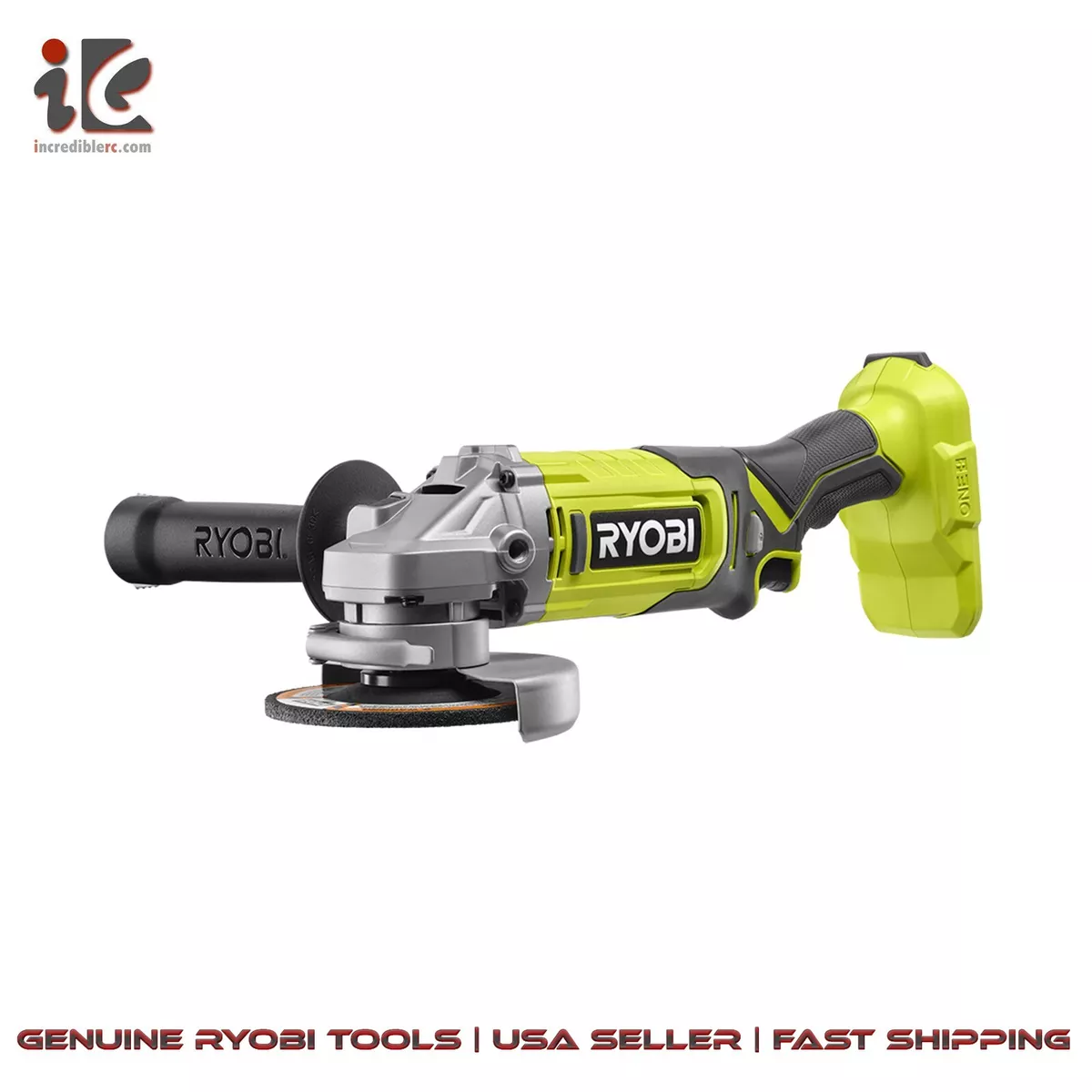 RYOBI PCL445B ONE 18V Cordless 4 1 2 in. Angle Grinder W accessories Tool Only